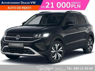 Czarny (metalik, perła) Nowe 2025 VW T-Cross SUV | 90 680 zł (Uczciwa cena)