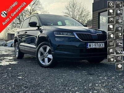 Niebieski ciemny (metalik) Używany 2021 Skoda Karoq SUV | 68 000 zł (Dobra cena)