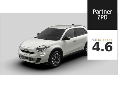 Lakier metalizowany kremowy cappucino z dachem w kolorze czarny cinema Nowe 2025 Fiat 600 La Prima SUV | 99 950 zł (Uczciwa cena)