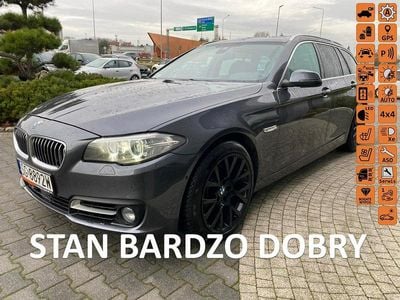 Czarny Używany 2016 BMW 525 Sport Line Kombi | 69 900 zł (Dość drogi)