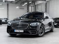 używany Mercedes S580 26 tys.km. Gwarancja. Monitory, skrętna oś 10, duży Head Up…