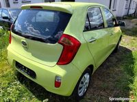 używany Kia Picanto II 2012r 5D klimatyzacja limonka z Niemiec, 1 właściciel