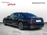 używany Audi A8 Matrix_Dociągi_Wentylacja_Masaże_Webasto_HeadUp_B&O_Lodówka_Kamera…