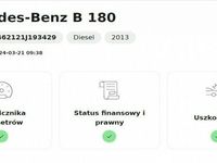 używany Mercedes B180 1.5dm 109KM 2013r. 169 023km