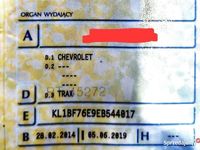 używany Opel Mokka Chevrolet Trax 1,6 b + LPG 2014r