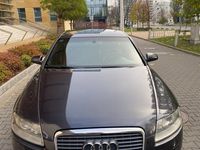 używany Audi A6 C6 2.0 TDI szary rude skóry manual xenon nawigacja