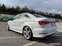 używany Audi A3 S-Line 4x4 lakier biała perła, felgi 19