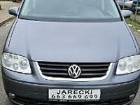 używany VW Touran Opłacony Zdrowy Zadbany Serwisowany Klima Navi 7osob 1Wł Po Serwisie