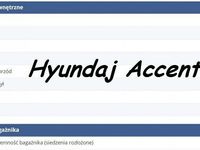 używany Hyundai Accent 1.3dm 88KM 2005r. 75 000km