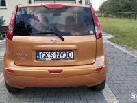 używany Nissan Note LIFT1.4 KAT Z KLIMĄ POMARANĆŻOWO-ZŁOTY BDB STAN