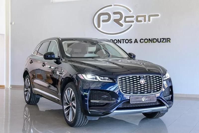Azul Usado 2021 Jaguar F-Pace SUV | € 52.900 (Caro) - Imagem 1/4
