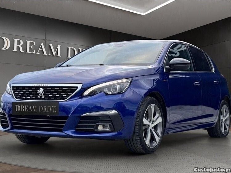 Azul Usado 2018 Peugeot 308 GT-line Citadino | € 11.999 (Preço justo) - Imagem 1/1