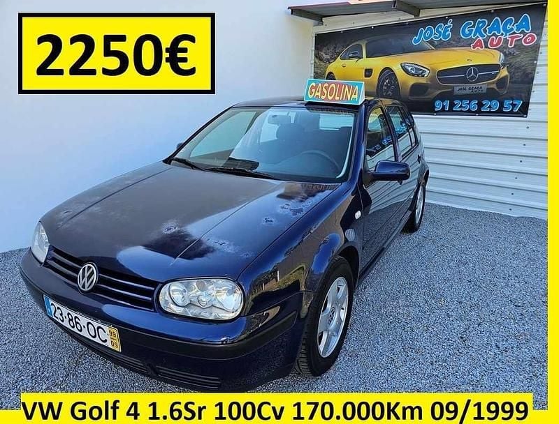 Azul Usado 1999 VW Golf IV | € 2.250 (Preço justo) - Imagem 1/4