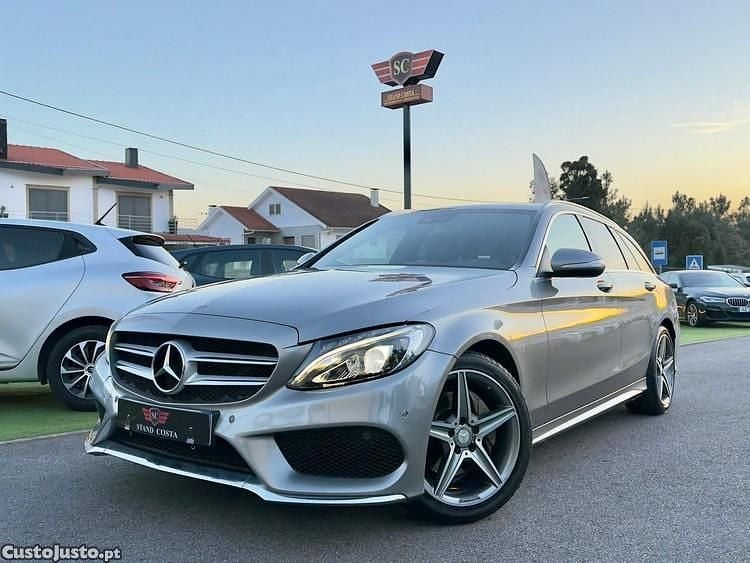 Usado Mercedes C220 AMG line 170 HP (125 kW) 2015 Cinza Carrinha