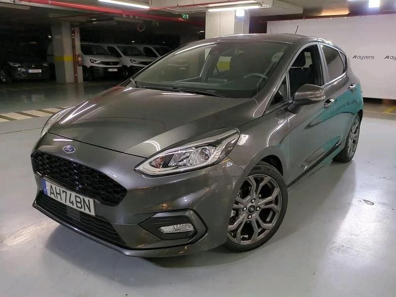 Cinza Usado 2021 Ford Fiesta ST-Line Citadino | € 14.900 (Preço justo) - Imagem 1/4
