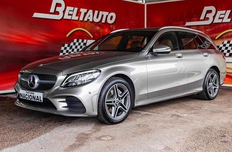 Cinzento Usado 2019 Mercedes C220 AMG line Coupé | € 32.500 (Super Preço) - Imagem 1/4