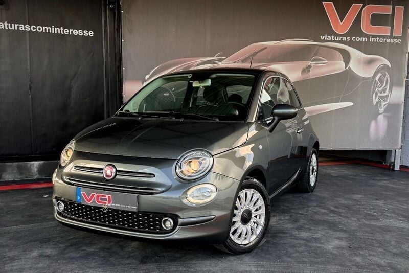 Cinzento Usado 2018 Fiat 500 Lounge Citadino | € 12.750 (Preço elevado) - Imagem 1/4