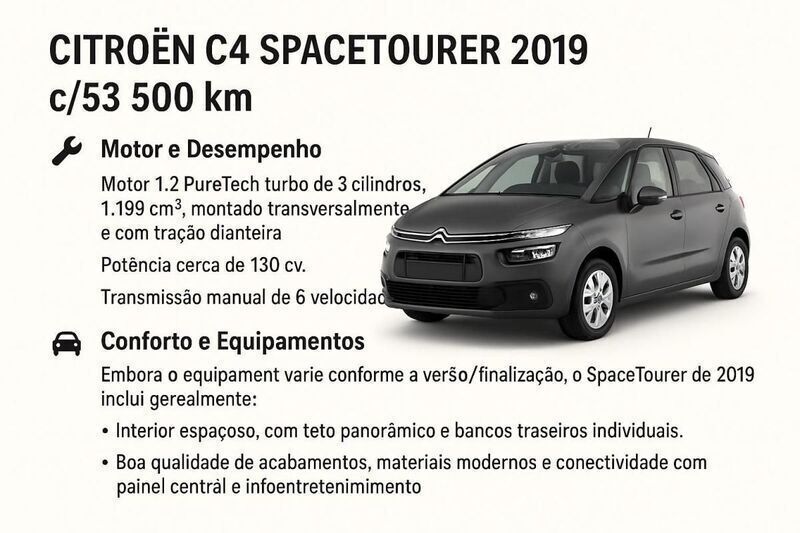Cinzento Usado 2019 Citroën C4 | € 13.490 - Imagem 1/1