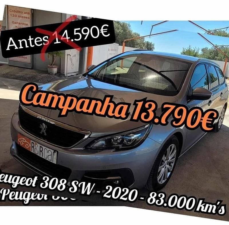 Cinzento Usado 2020 Peugeot 308 Carrinha | € 13.790 (Bom preço) - Imagem 1/4