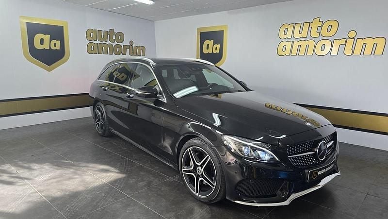 Preto Usado 2015 Mercedes C220 AMG line Carrinha | € 23.850 - Imagem 1/4