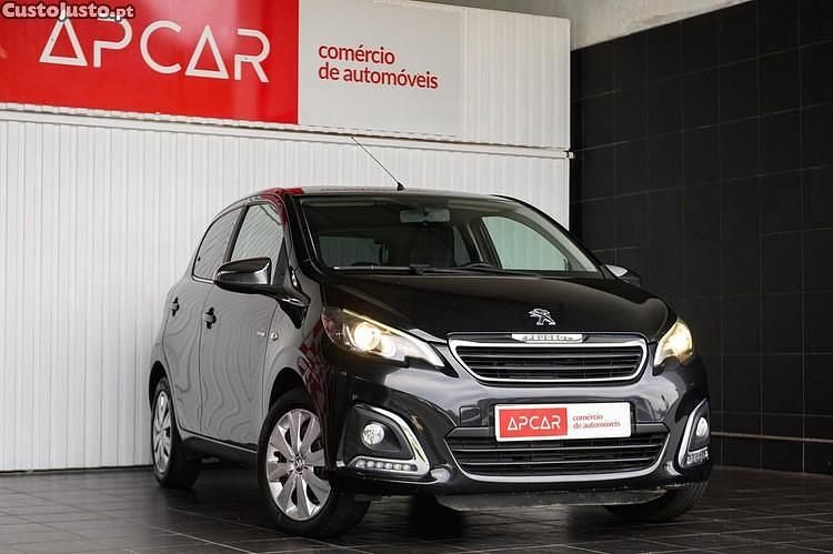 Preto Usado 2019 Peugeot 108 Style Citadino | € 9.990 (Preço justo) - Imagem 1/1