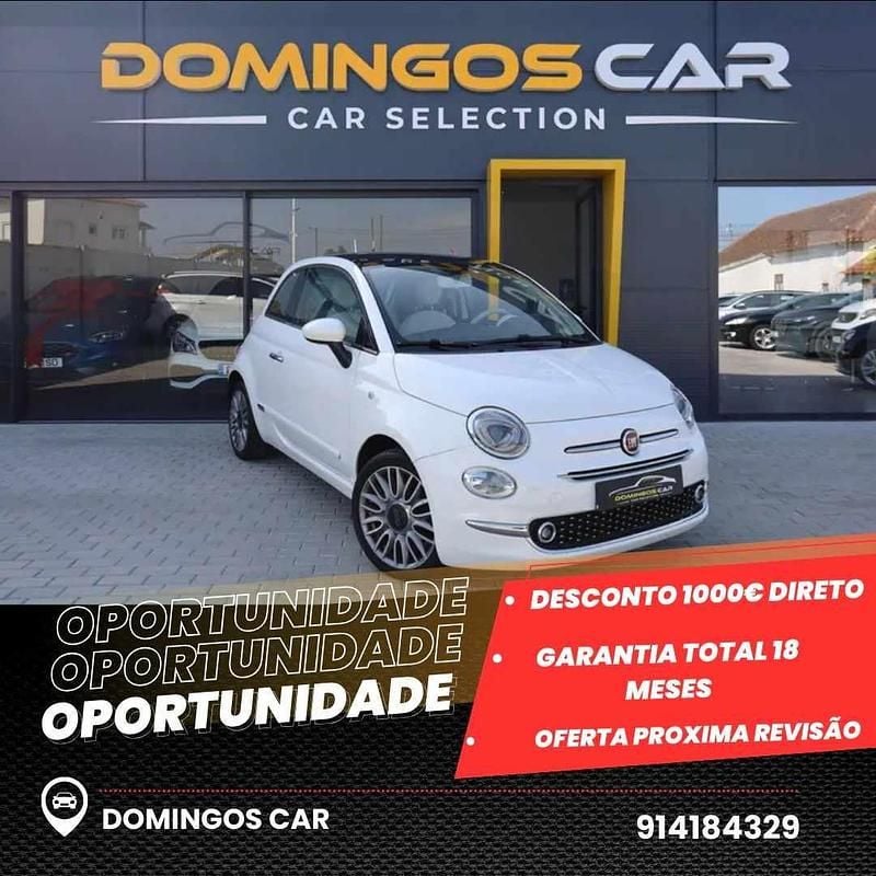 Branco Usado 2017 Fiat 500 Lounge Citadino | € 9.750 (Preço justo) - Imagem 1/4