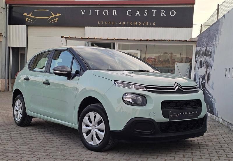 Verde Usado 2019 Citroën C3 Feel Citadino | € 10.650 (Preço justo) - Imagem 1/4