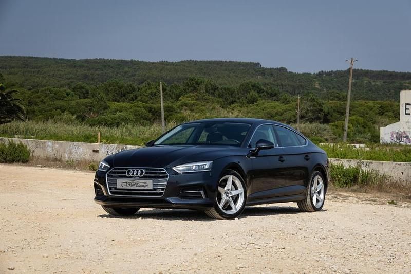 Azul Usado 2017 Audi A5 Sportback | € 24.990 (Preço elevado) - Imagem 1/4