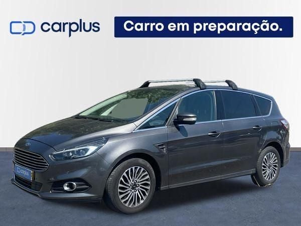 Cinza Usado 2018 Ford S-MAX Titanium Monovolume | € 23.500 (Preço justo) - Imagem 1/3