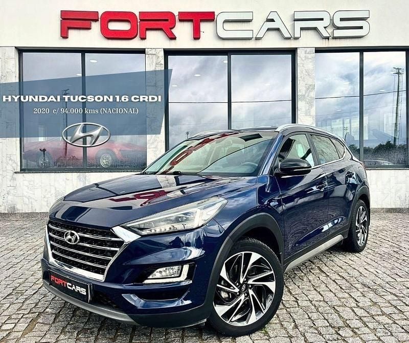 Azul Usado 2020 Hyundai Tucson Premium SUV | € 23.990 (Preço justo) - Imagem 1/4