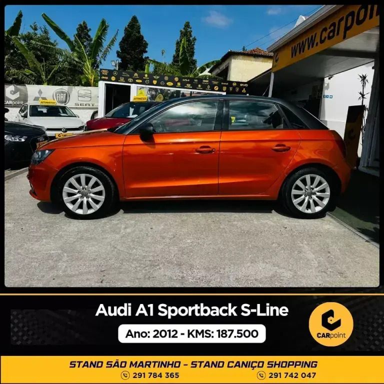 Usado Audi A1 Sportback S-Line 90 HP (66 kW) 2012 Laranja Citadino