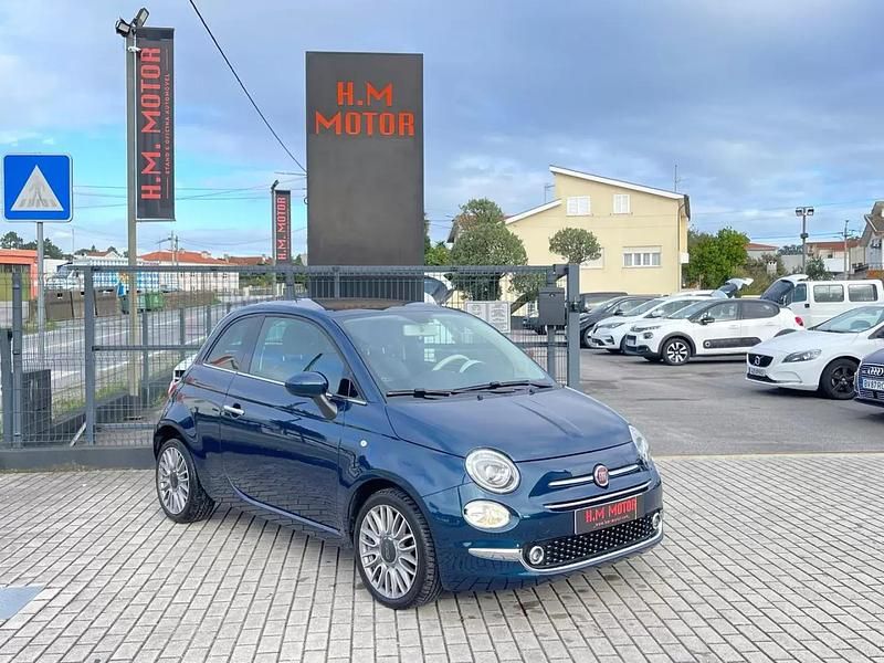 Azul escuro Usado 2018 Fiat 500 Lounge Citadino | € 13.500 (Preço elevado) - Imagem 1/4