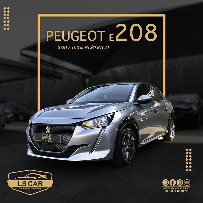 Cinza Usado 2020 Peugeot e-208 Allure Citadino | € 18.900 (Caro) - Imagem 1/4
