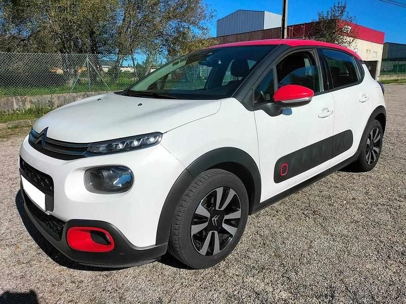 Branco Usado 2017 Citroën C3 PureTech Citadino | € 9.950 (Preço justo) - Imagem 1/4