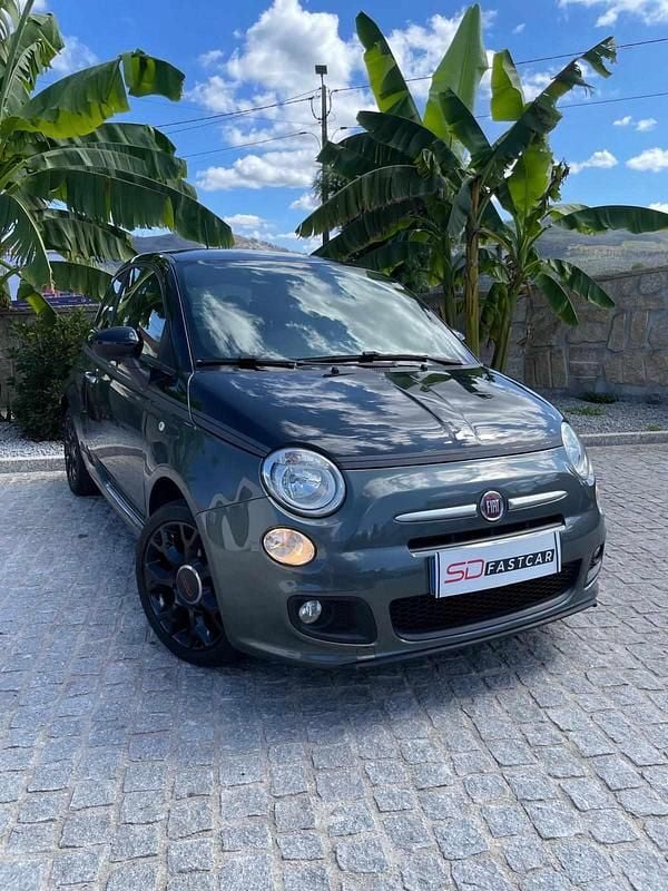 Preto Usado 2015 Fiat 500 Cabrios | € 7.990 (Bom preço) - Imagem 1/4