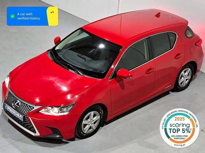 Vermelho Usado 2018 Lexus CT200h | € 14.900 - Imagem 1/4