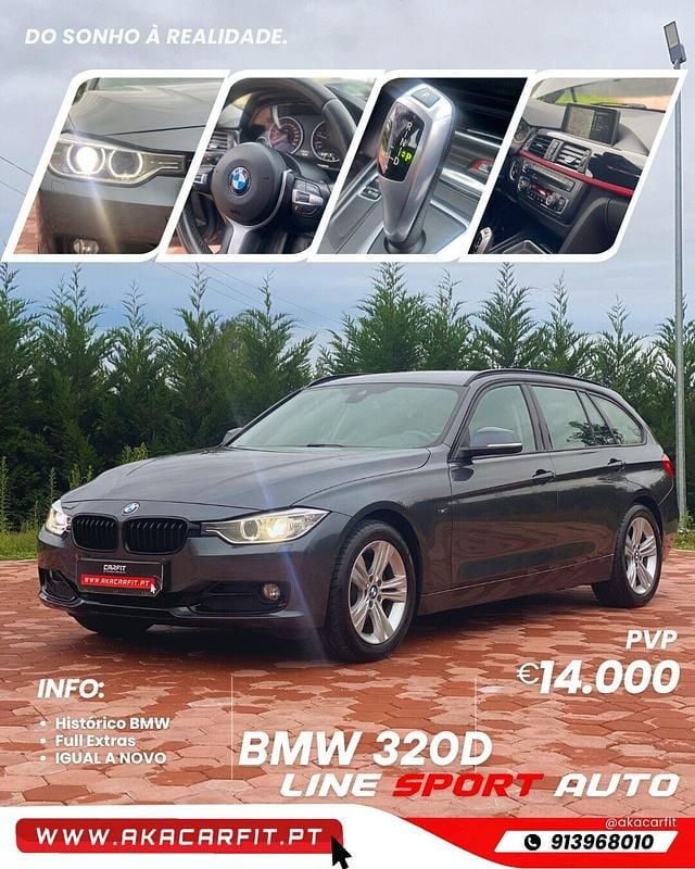 Cinza Usado 2014 BMW 320 Performance Carrinha | € 14.000 (Super Preço) - Imagem 1/4