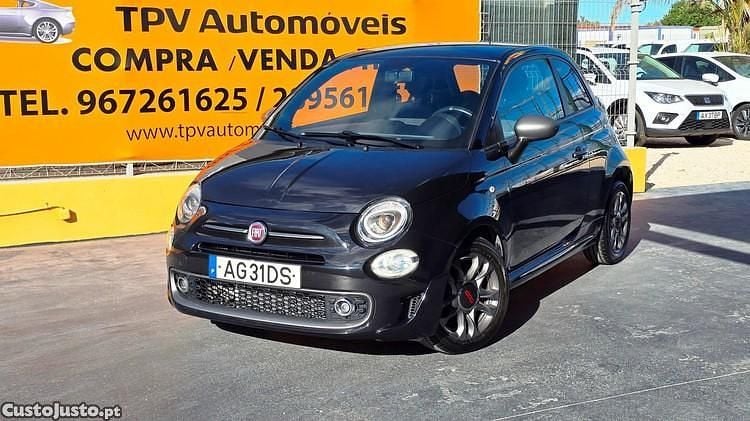 Preto Usado 2017 Fiat 500 Lounge Citadino | € 9.950 (Preço justo) - Imagem 1/1