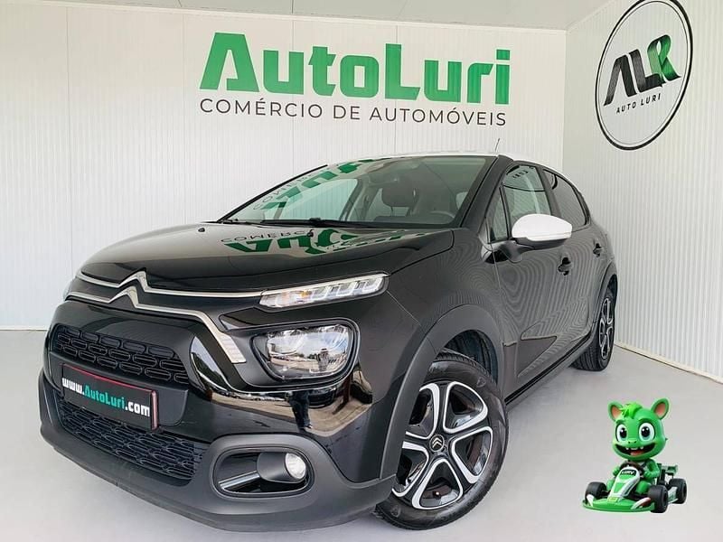 Preto Usado 2021 Citroën C3 PureTech Citadino | € 11.950 (Preço justo) - Imagem 1/4