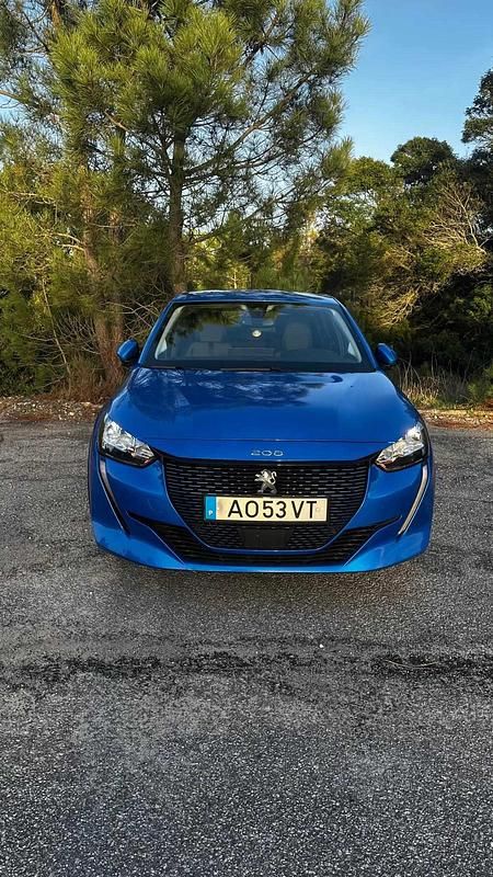 Azul Usado 2020 Peugeot e-208 Citadino | € 15.500 (Preço elevado) - Imagem 1/4