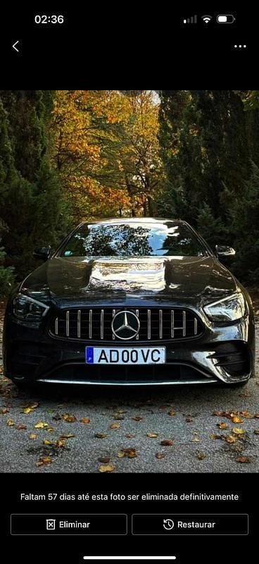 Usado Mercedes E220 194 HP (142 kW) 2020 Cinzento Cabrios