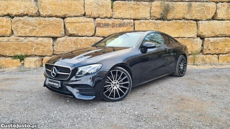 Preto Usado 2018 Mercedes E220 AMG line Coupé | € 42.500 (Preço justo) - Imagem 1/1