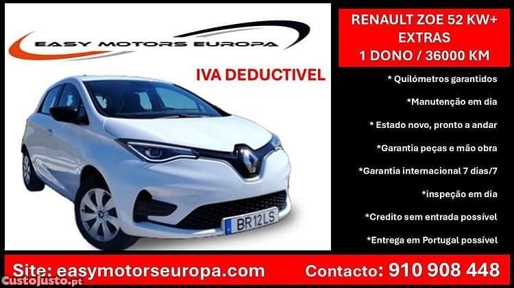 Branco Usado 2020 Renault Zoe Life Citadino | € 13.790 (Bom preço) - Imagem 1/1