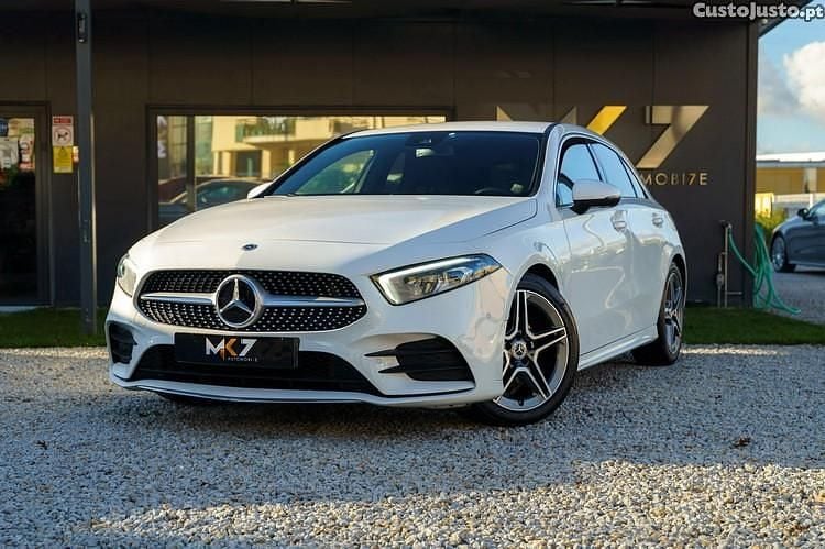 Branco Usado 2019 Mercedes A180 AMG line Citadino | € 23.990 (Preço justo) - Imagem 1/1