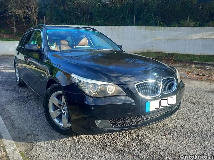 Preto Usado 2008 BMW 520 Sport Line Carrinha | € 8.990 (Bom preço) - Imagem 1/1