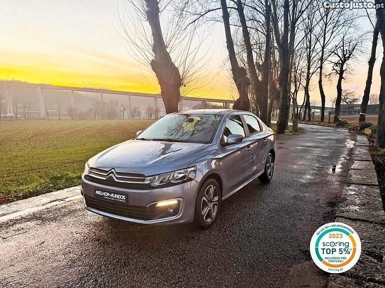 Cinza Usado 2018 Citroën C-Elysee I PureTech Sedan | € 8.990 (Super Preço) - Imagem 1/1