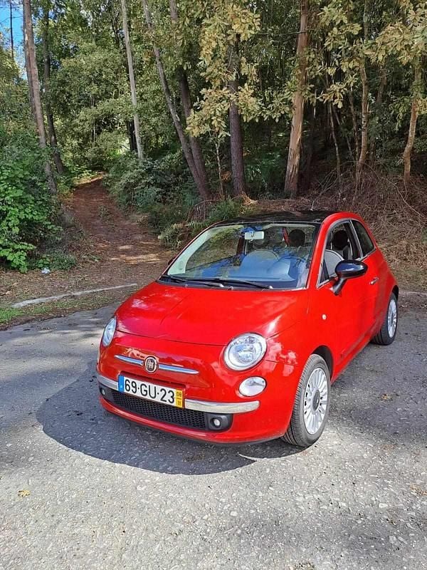 Vermelho Usado 2008 Fiat 500 Citadino | € 5.700 (Preço justo) - Imagem 1/4