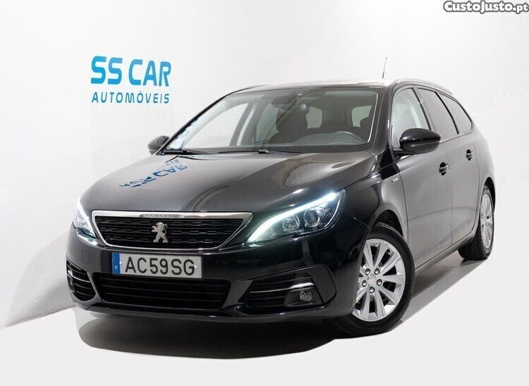 Preto Usado 2020 Peugeot 308 Style Carrinha | € 11.480 (Bom preço) - Imagem 1/1