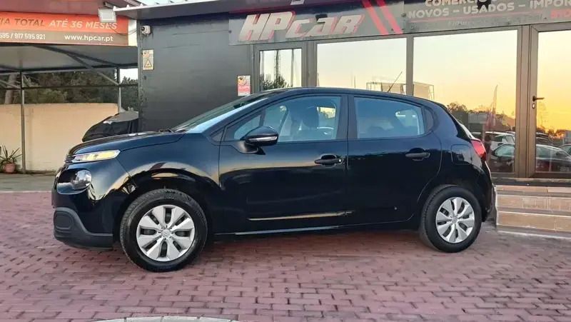 Preto Usado 2019 Citroën C3 PureTech Citadino | € 10.990 (Bom preço) - Imagem 1/4