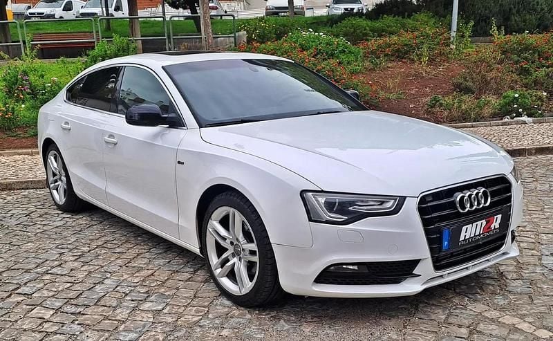 Branco Usado 2013 Audi A5 Sportback S-Line Citadino | € 17.950 (Preço justo) - Imagem 1/4